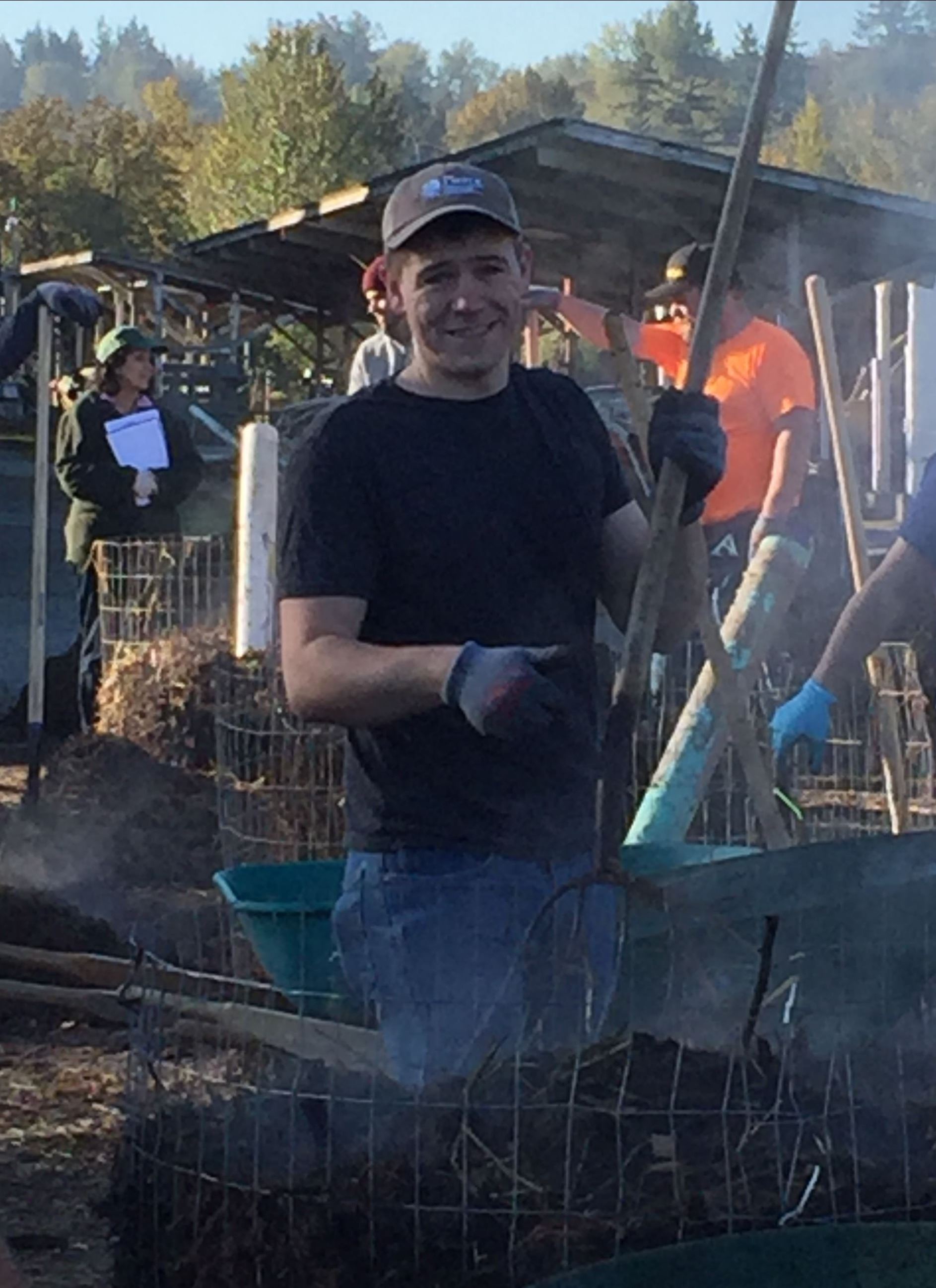 Robin in the field Robin in the field